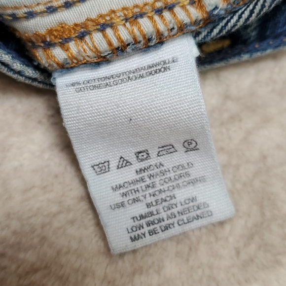 NEW! Free People Destroyed Denim A-Line Mini Skirt Sz. 27 - Picture 9 of 9